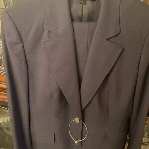 ANNE KLEIN PANTS SUIT 2 PIECES GRAY COLOR SIZE 12